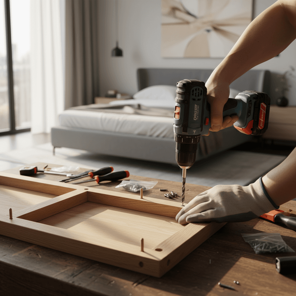 Securing a bookshelf to the wall